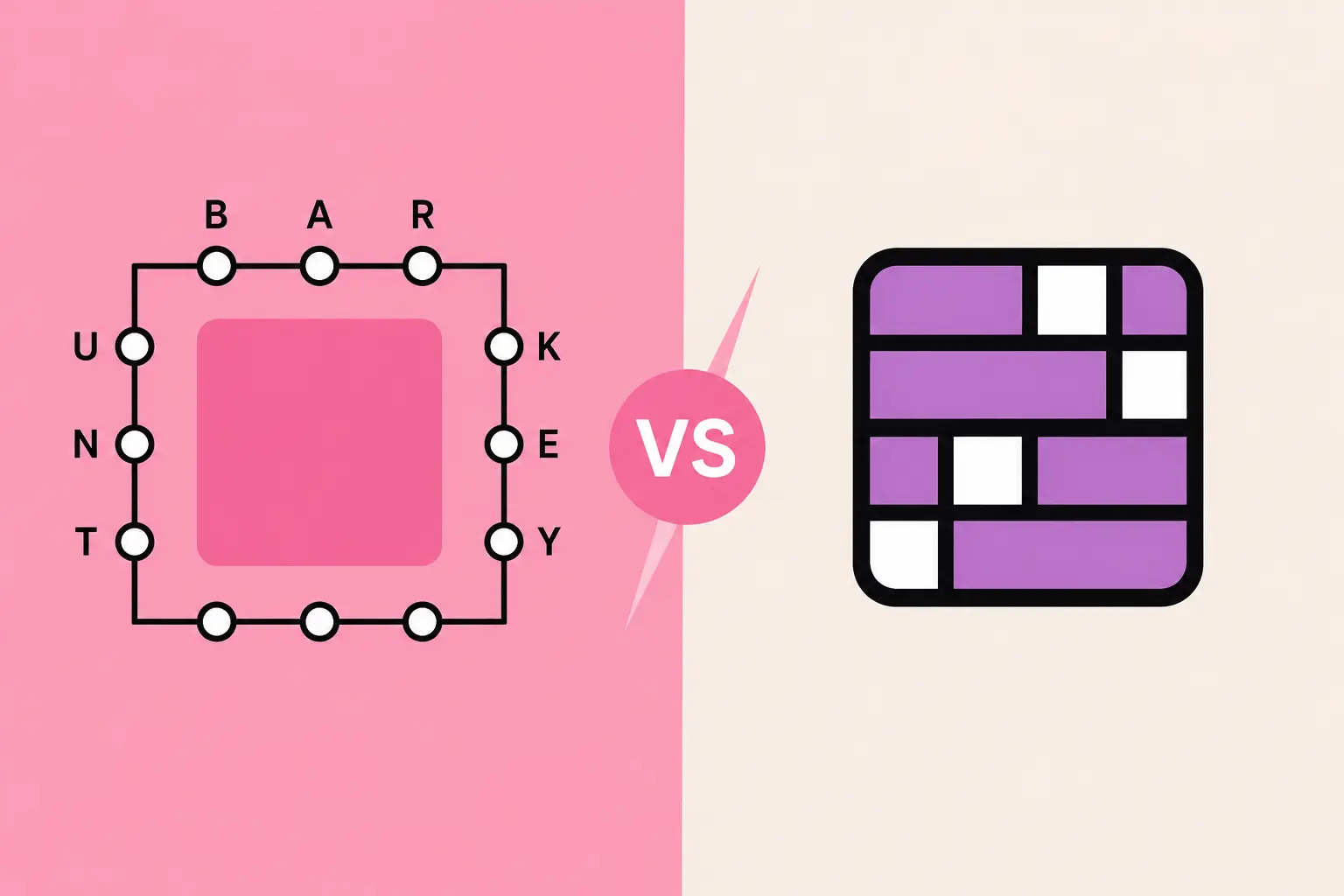 Letter Boxed vs Connections
